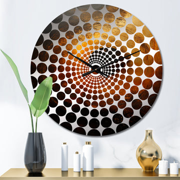 Bronze Blackhole Solar System I - Fantasy Metal Wall Clock